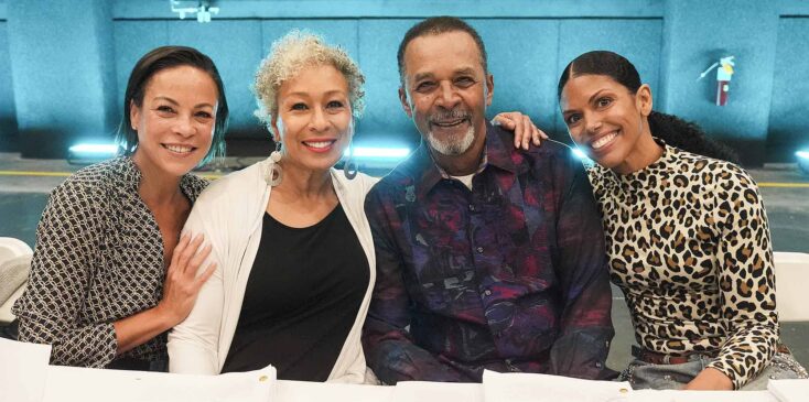 Daphnee Duplaix, Tamara Tunie, Clifton Davis, and Karla Mosley